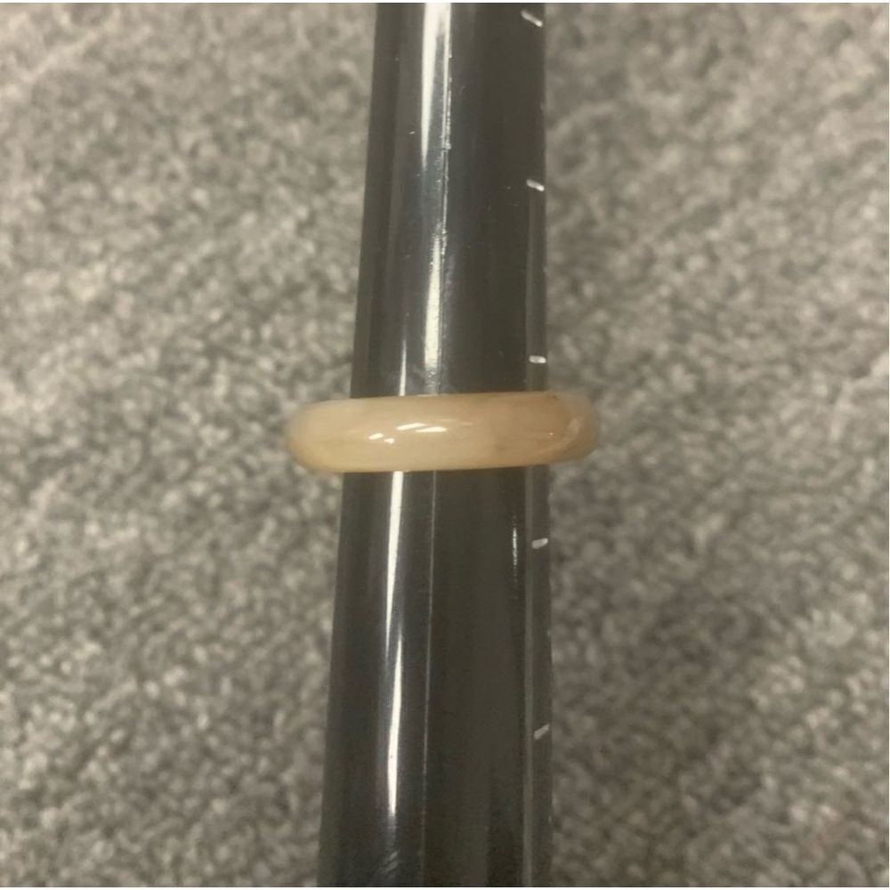 Tan Acrylic Statement Ring - Picture 2 of 4